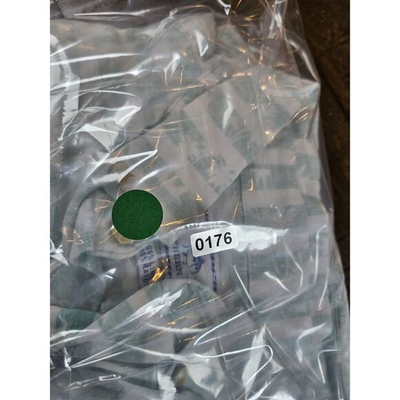 Southern Tide Men's White & Green Palm Tree All Over‎ Pattern Linen Blend Button - Picture 8 of 8